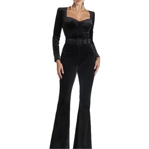 Nadine Merabi Elegant Black Women's Jumpsuit w/Belt